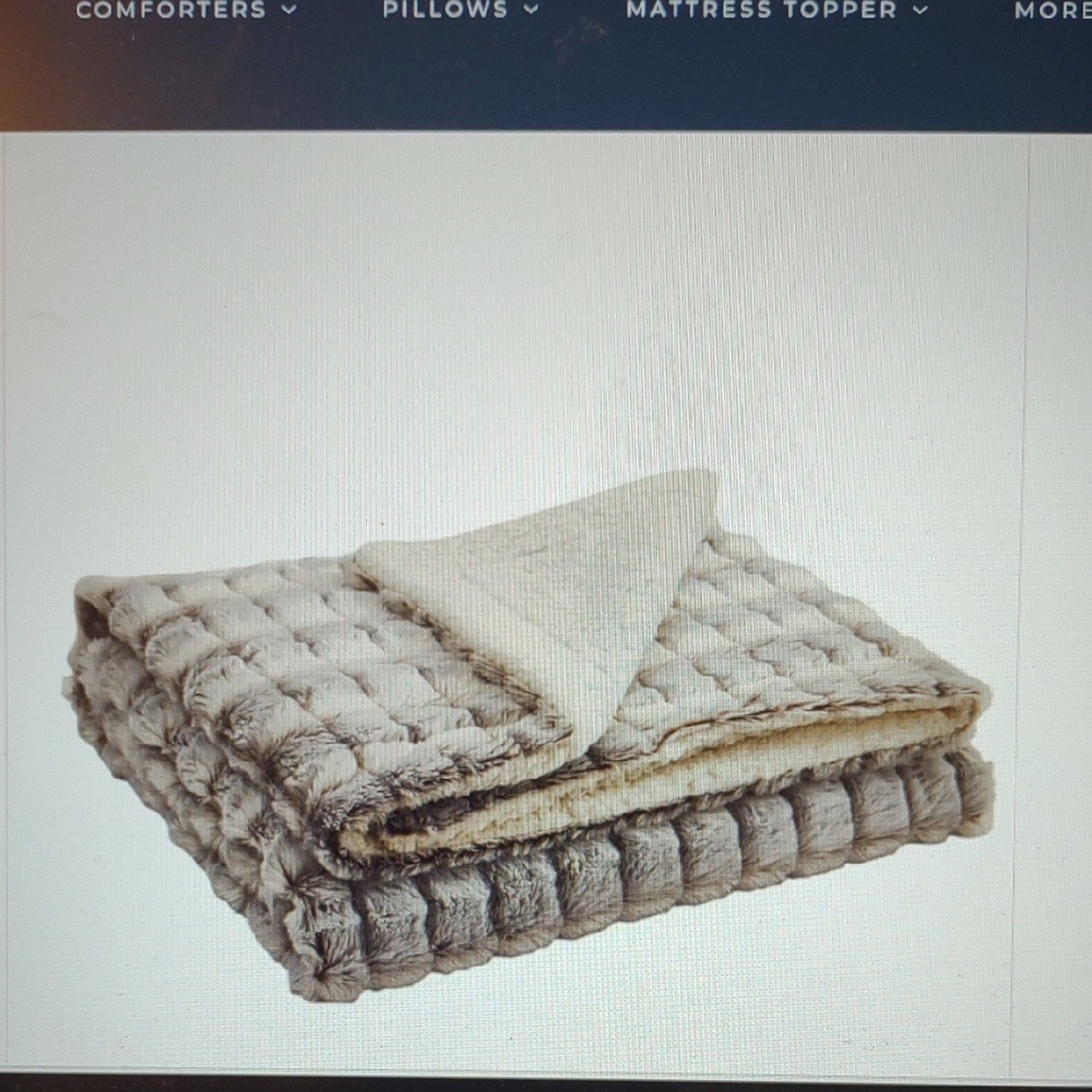 Brand New!* Micromink/Sherpa Throw